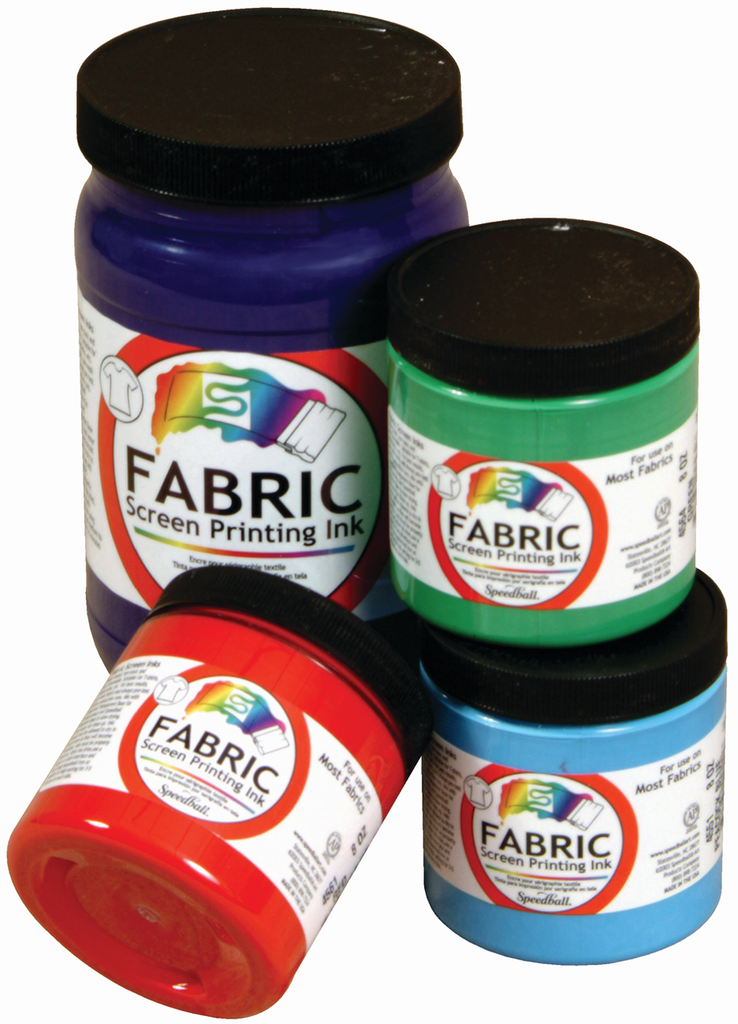 Speedball Screen Ink Fabric Opaque 8oz Pearl White - Wet Paint