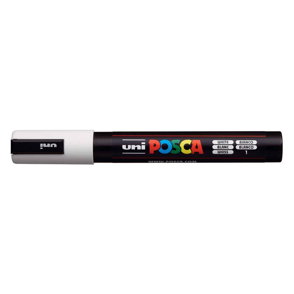 Posca Brush Tip Marker Pen - PCF 350 White - Coloring Supplies - Live in  Colors