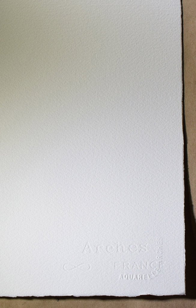 Arches Watercolor Paper Sheet Bright White 140lb Rough 22x30
