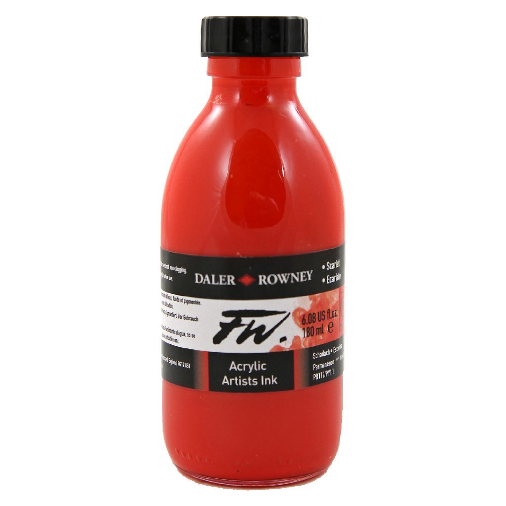 Daler-Rowney FW Acrylic Ink 6 oz. Crimson