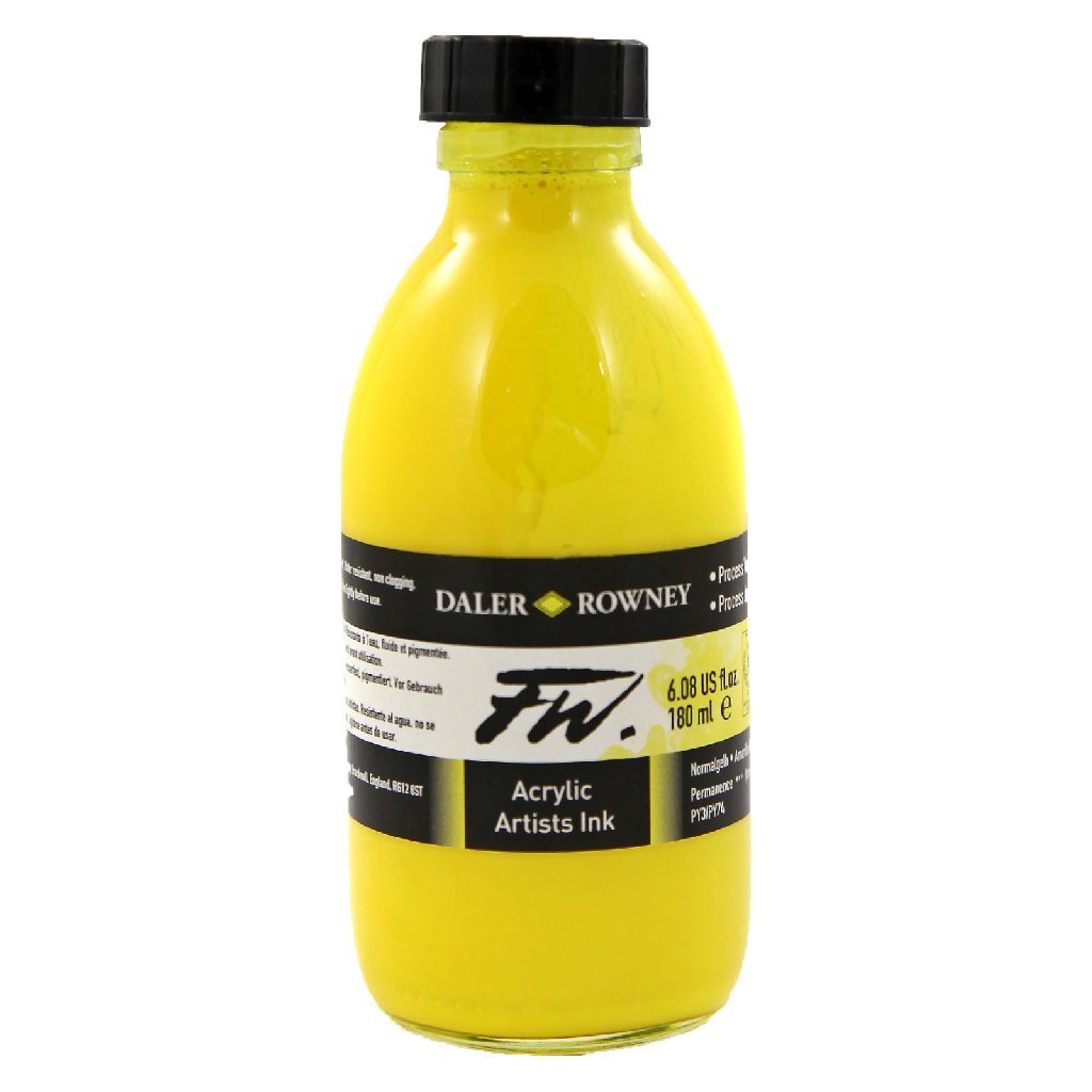 Daler-Rowney FW Acrylic Ink 6oz Process Yellow