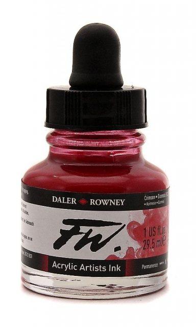 Daler-Rowney FW Acrylic Ink 6 oz. Crimson