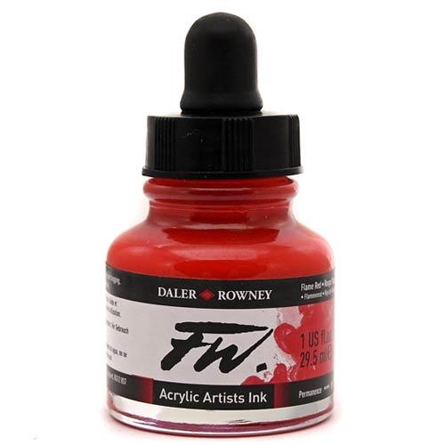 FW Acrylic Artists Ink 1 oz Flame Orange